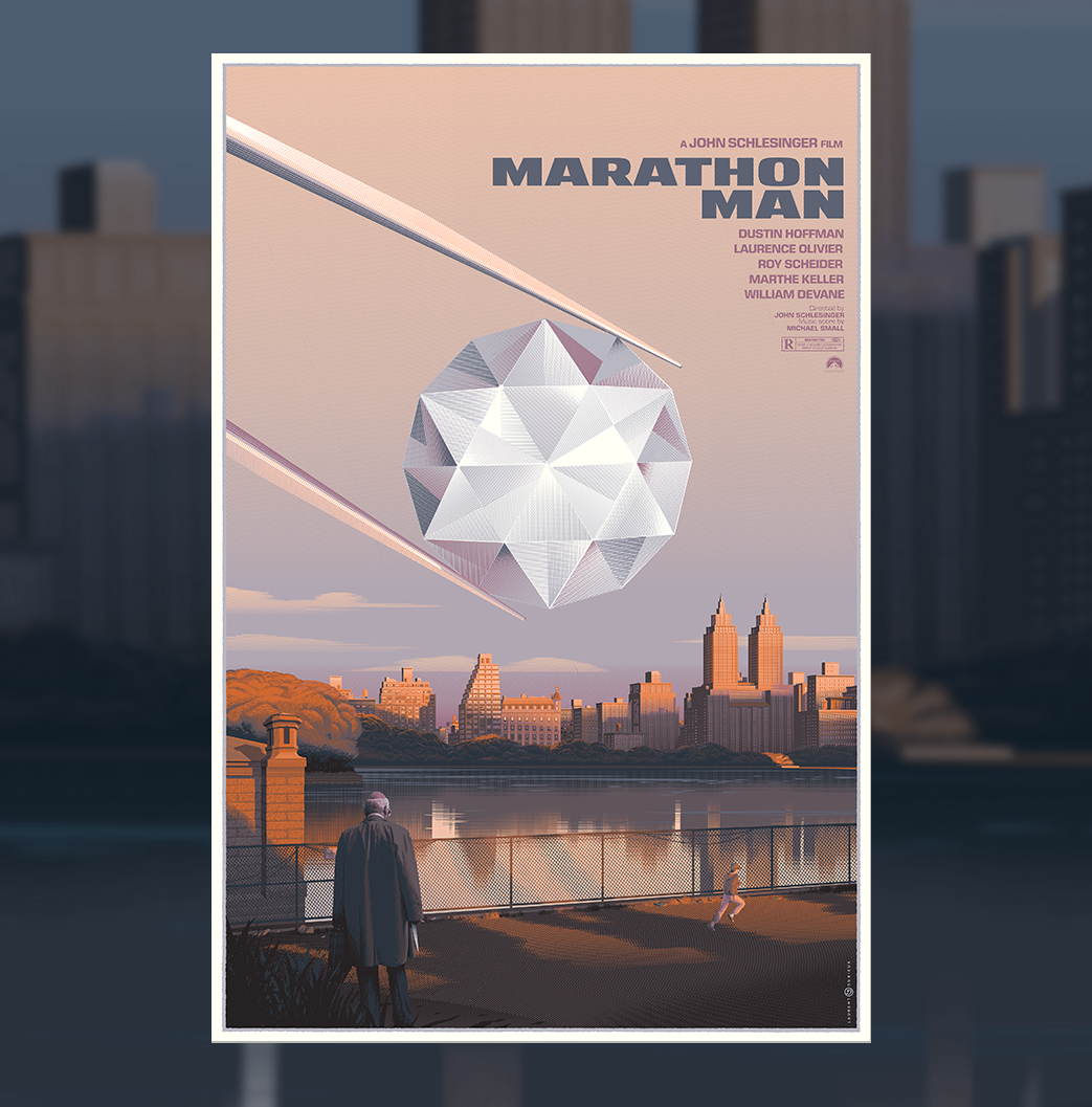 Marathon Man by Laurent Durieux, 24" x 36" Screen Print