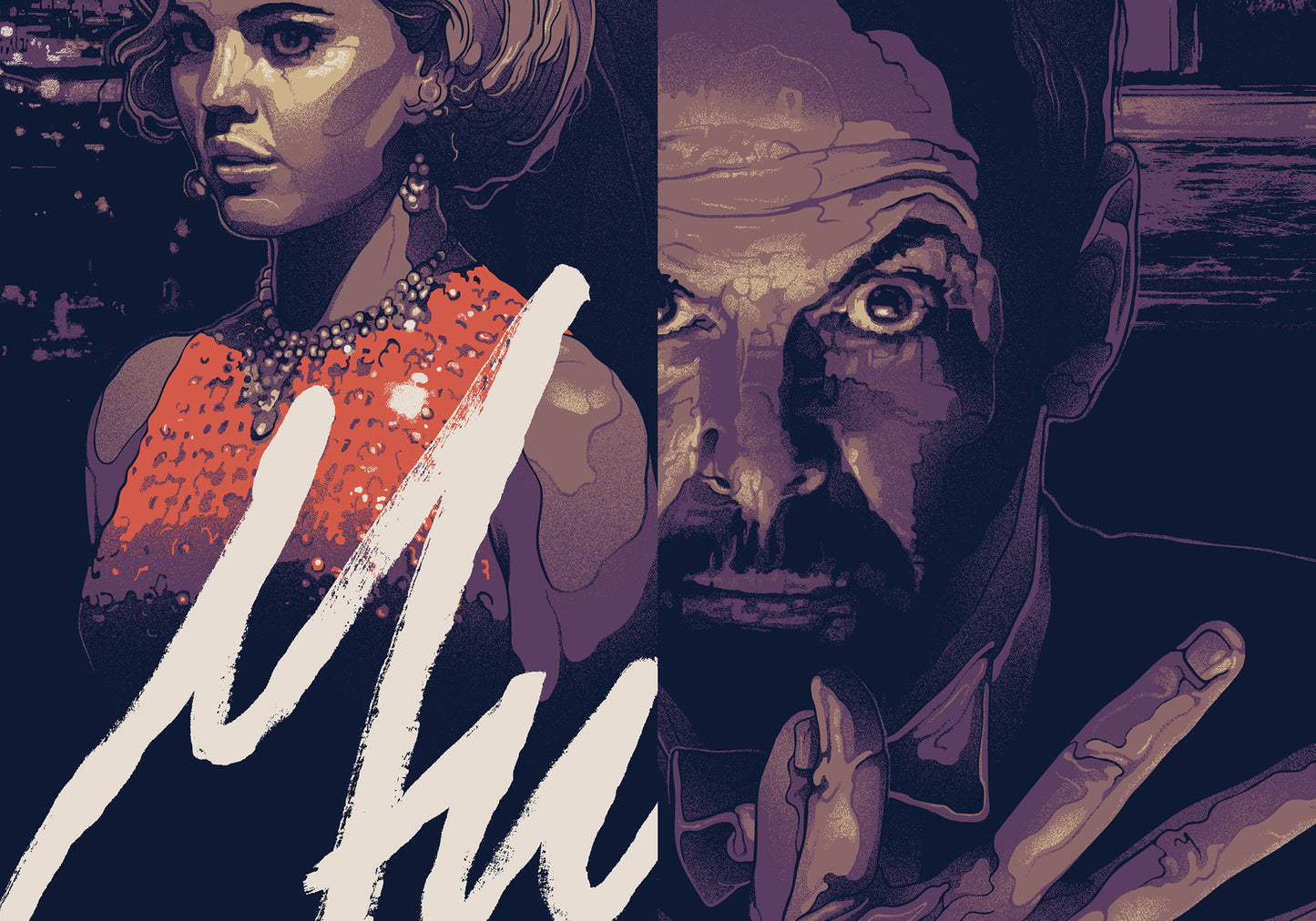 Mulholland Drive (Variant) by Gabz, 24" x 36" Screen Print