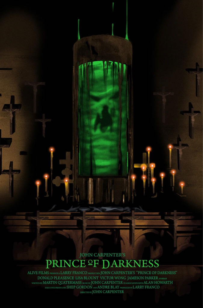 Prince of Darkness (Blacklight) by Yvan Quinet, 24" x 36" Screen Print with Blacklight Inks