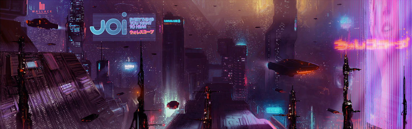 Blade Runner 2049 (Version B) by Pablo Olivera, 36" x 12" Fine Art Giclee