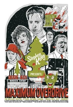 Maximum Overdrive by Travis Bone, 24" x 36" Screen Print with Metallic Inks