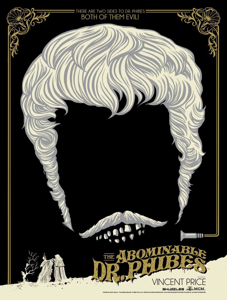 The Abominable Dr. Phibes by Gary Pullin, 18" x 24" Screen Print