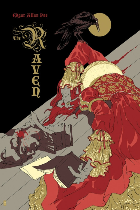 The Raven by Tomer Hanuka, 24" x 36" Screen Print