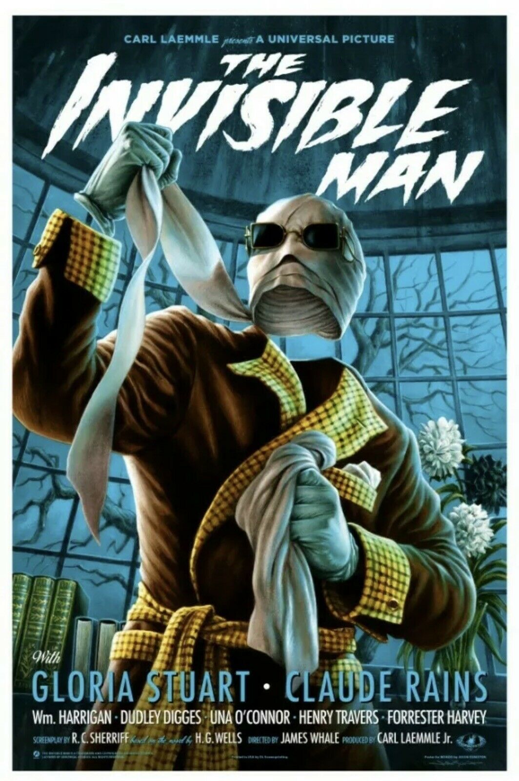 The Invisible Man by Jason Edmiston, 24" x 36" Screen Print