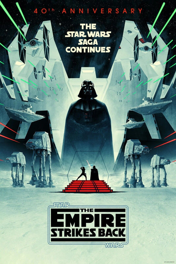 Star Wars Empire Strikes Back by Matt Ferguson, 24" x 36" Screen Print