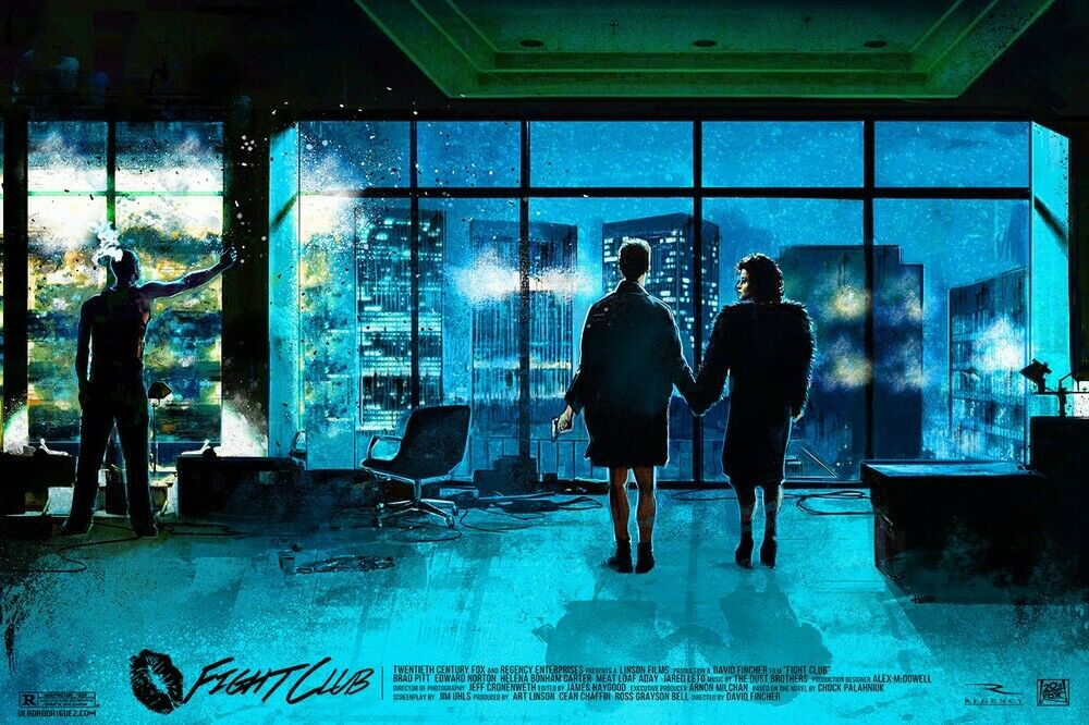 Fight Club by Vlad Rodriguez, 24" x 36" Screen Print