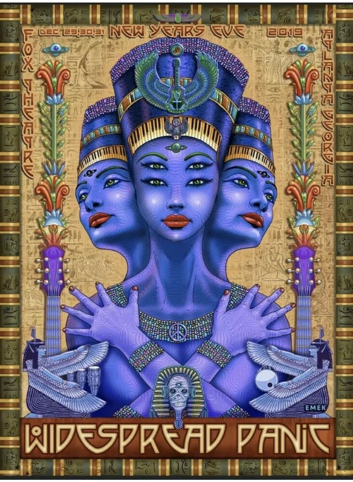 Widespread Panic Atlanta 2019 by Emek, 18" x 24" Lenticular