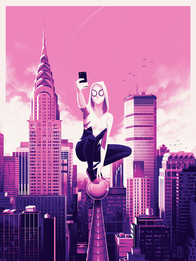Spider-Gwen by Phantom City Creative, 18" x 24" Screen Print