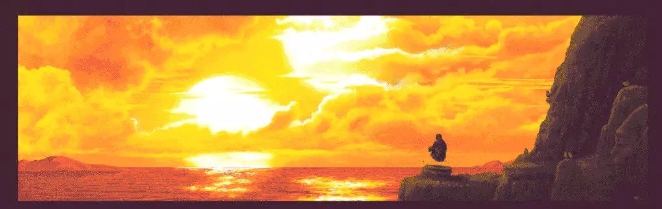 Star Wars: The Last Jedi by Mark Englert, 12" x 36" Screen Print
