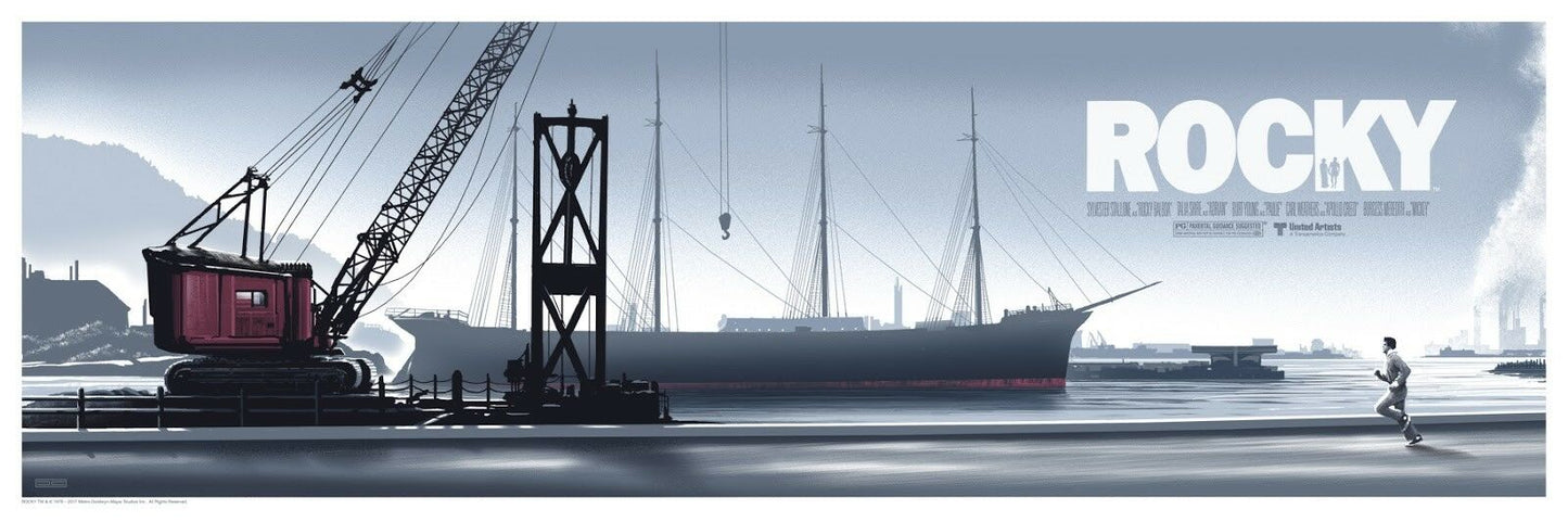 Rocky by JC Richard, 36" x 12" Screen Print