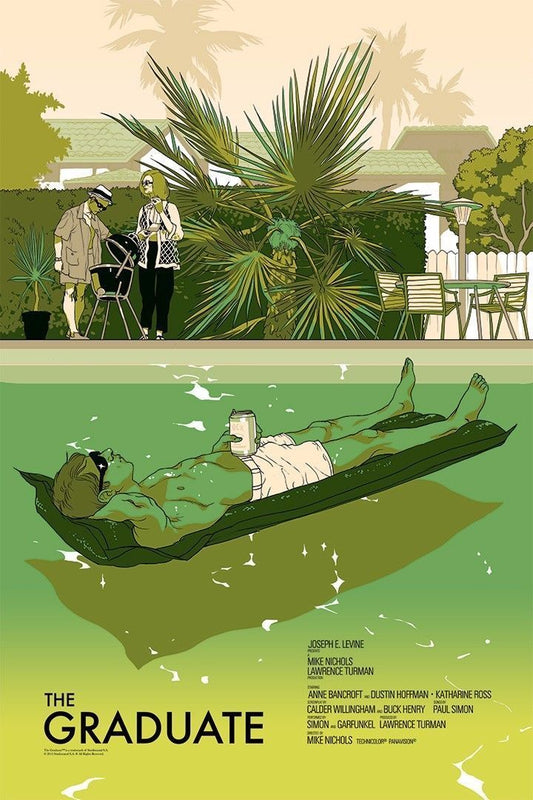 The Graduate by Tomer Hanuka, 24" x 36" Screen Print