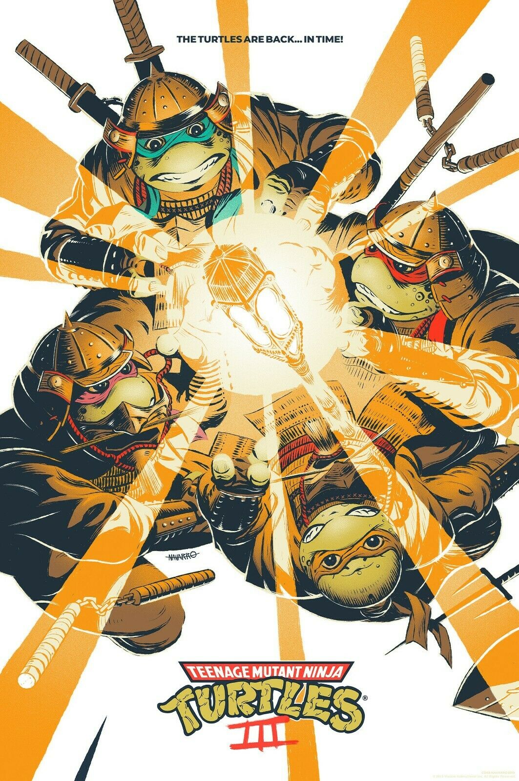 Teenage Mutant Ninja Turtles by Coke Navarro, 24" x 36" Screen Print