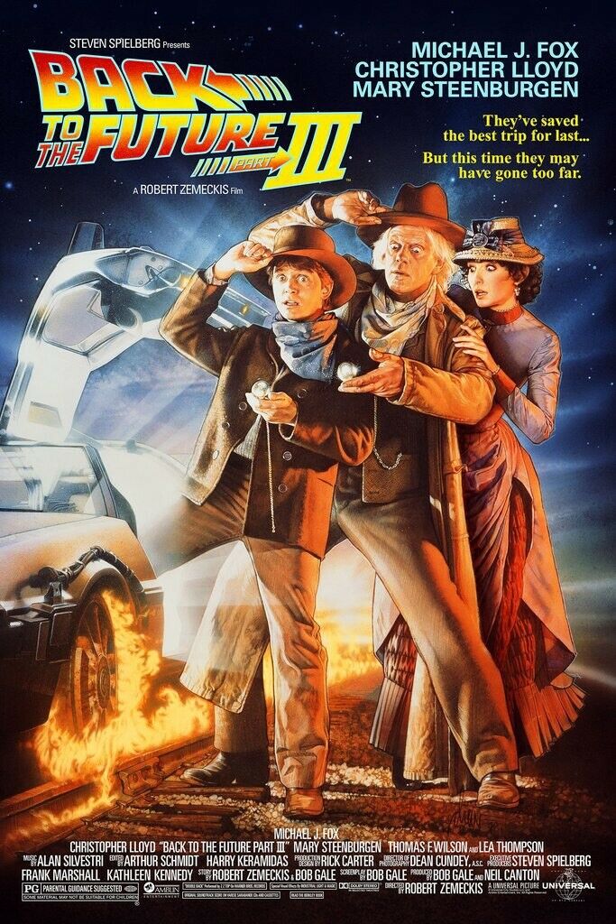 Back to the Future Part III by Drew Struzan, 24" x 36" Screen Print