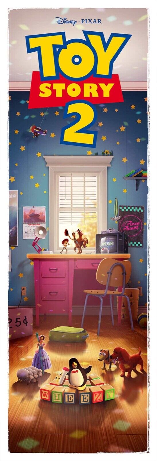 Toy Story 2 by Ben Harman, 12" x 36" Fine Art Giclee