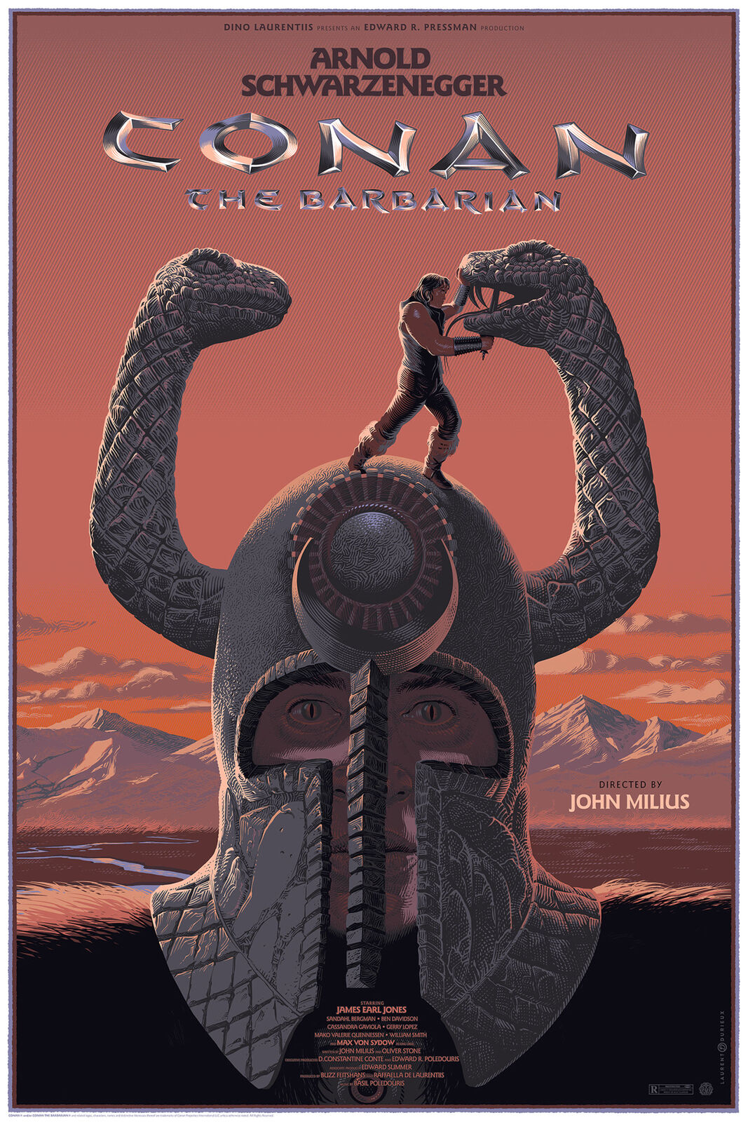 Conan the Barbarian by Laurent Durieux, 24" x 36" Screen Print