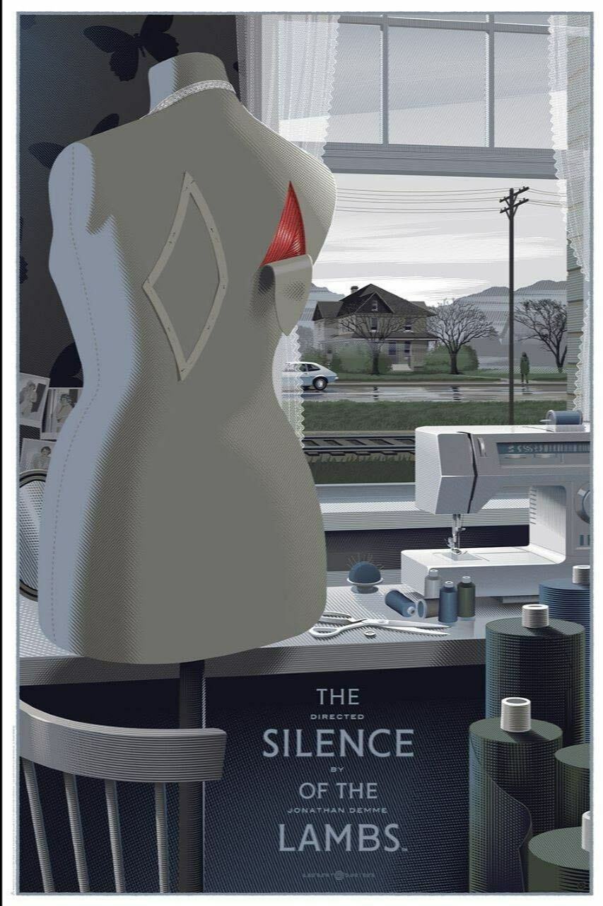 The Silence of the Lambs by Laurent Durieux, 24" x 36" Screen Print