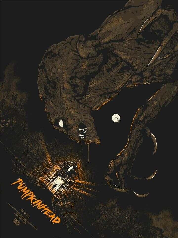 Pumpkinhead (variant) by Matt Ryan Tobin, 18" x 24" Screen Print