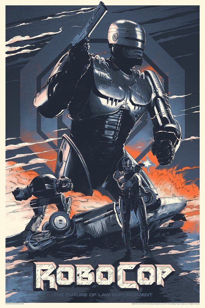 RoboCop 2 by Juan Esteban Rodriguez, 24" x 36" Screen Print
