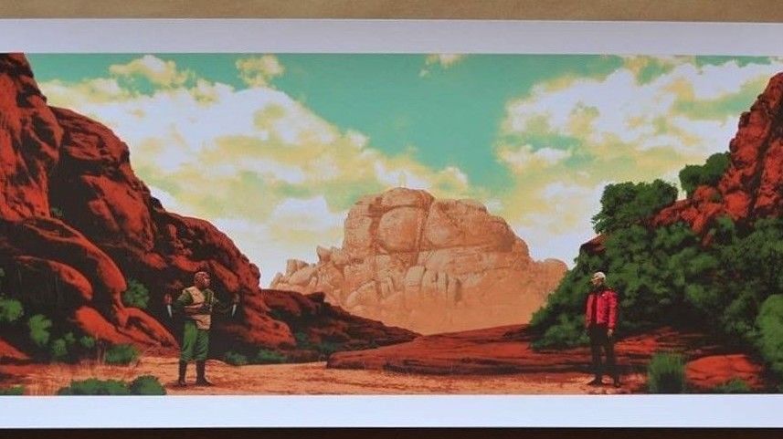 Star Trek: The Next Generation by Mark Englert, 36" x 12" Screen Print