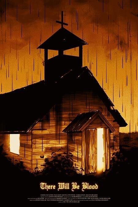 There Will be Blood by Sam Wolfe Connelly, 24" x 36" Screen Print