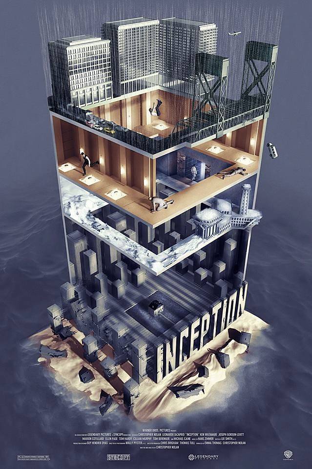 Inception by Chris Skinner, 24" x 36" Screen Print