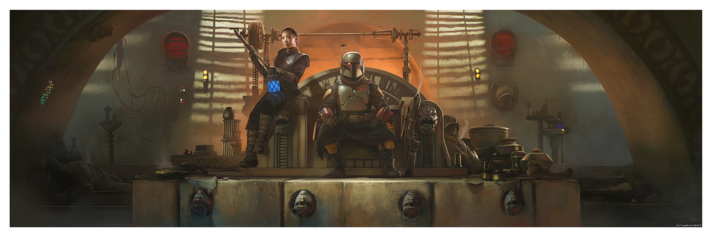 Star Wars by Pablo Olivera, 36" x 12" Fine Art Giclee