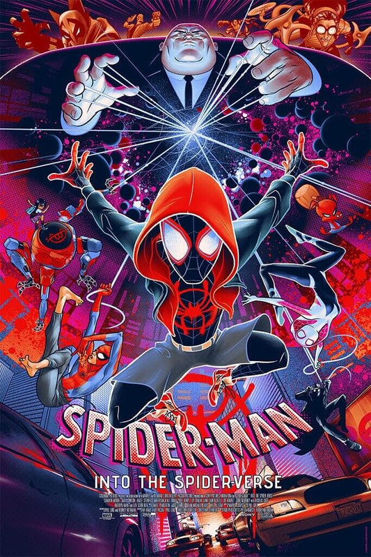 Spider-Man Into the Spider-verse by Martin Ansin, 24" x 36" Screen Print