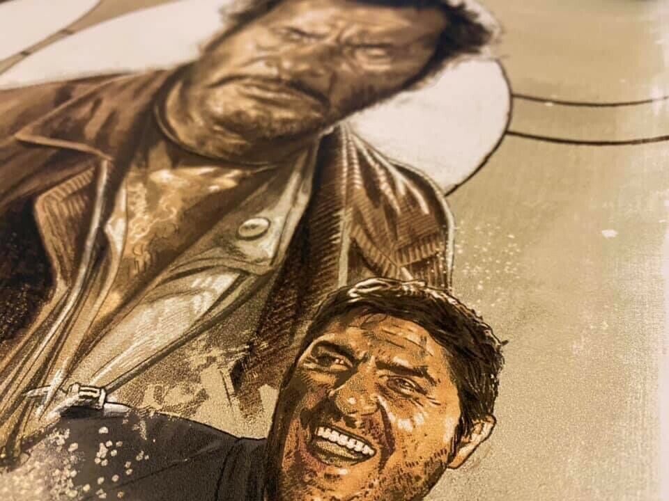 The Good, the Bad and the Ugly (Italian Variant) by Juan Carlos Ruiz Burgos, 24" x 36" Screen Print