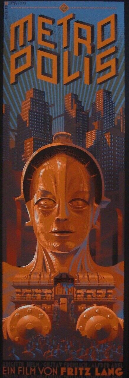 Metropolis by Laurent Durieux, 12" x 36" Screen Print