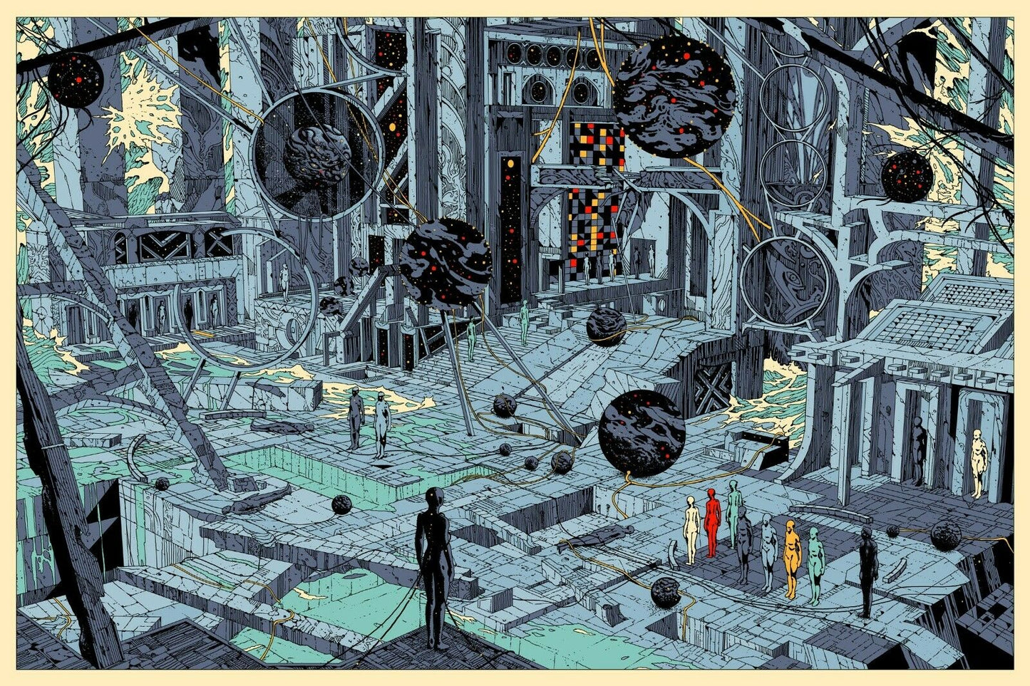 The Last Wave II by Kilian Eng, 36" x 24" Screen Print