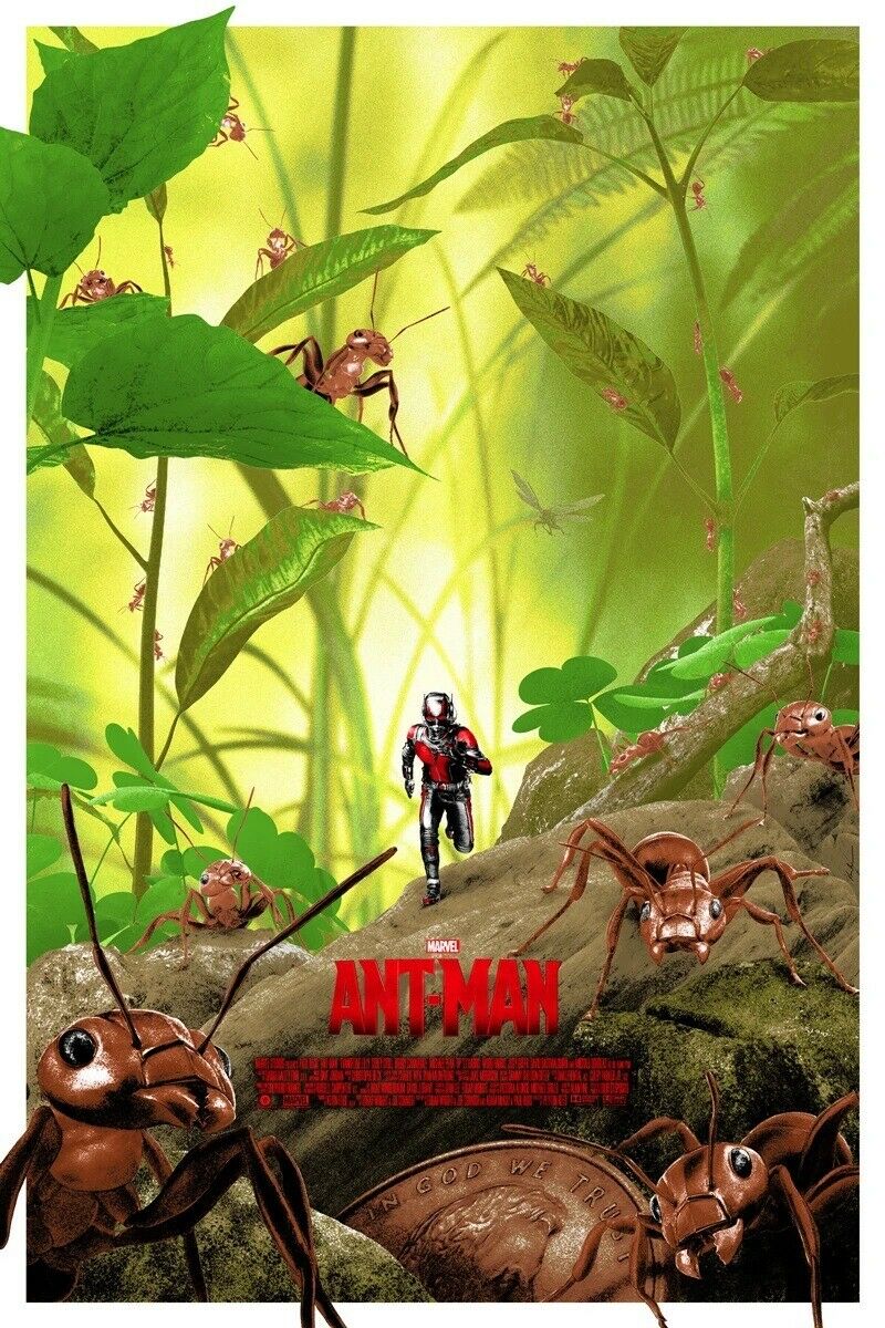 Ant-Man by Kevin Wilson, 24" x 36" Screen Print
