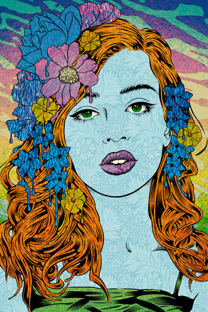 The Oracle (blotter edition) by Chuck Sperry, 6" x 9" Blotter Art Print