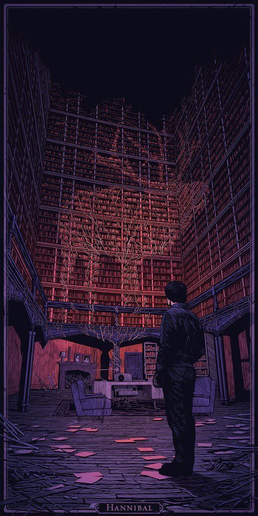 Hannibal by Daniel Danger, 18" x 36" Screen Print