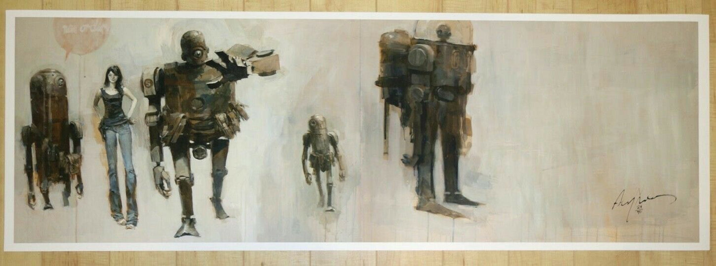 Lady Sham Stroll by Ashley Wood, 50" x 17" Fine Art Giclee