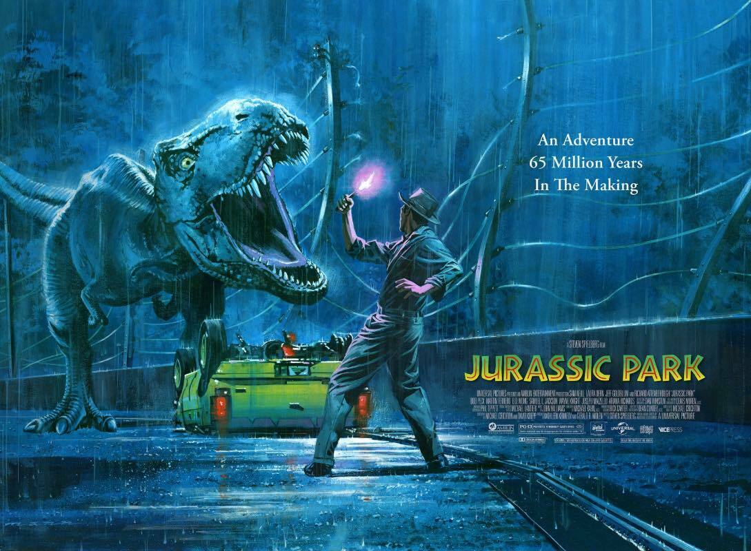 Jurassic Park by Paul Mann, 36" x 24" Lithograph