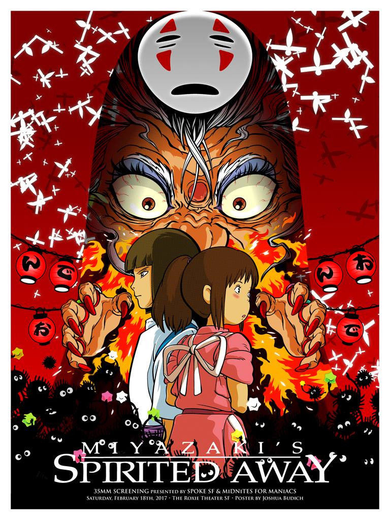 Spirited Away by Joshua Budich, 18" x 24" Screen Print