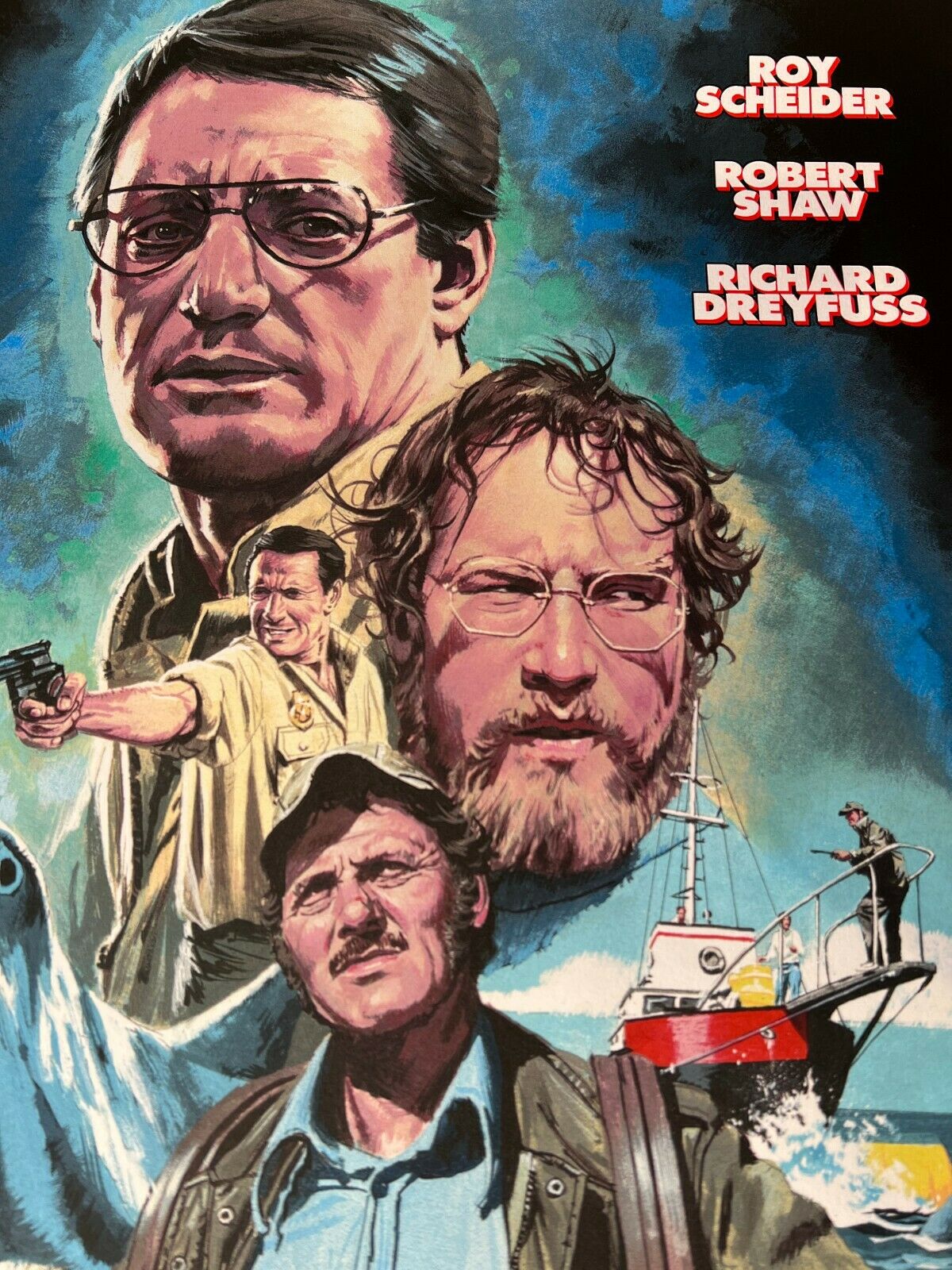 Jaws by Paul Mann, 24" x 36" Screen Print