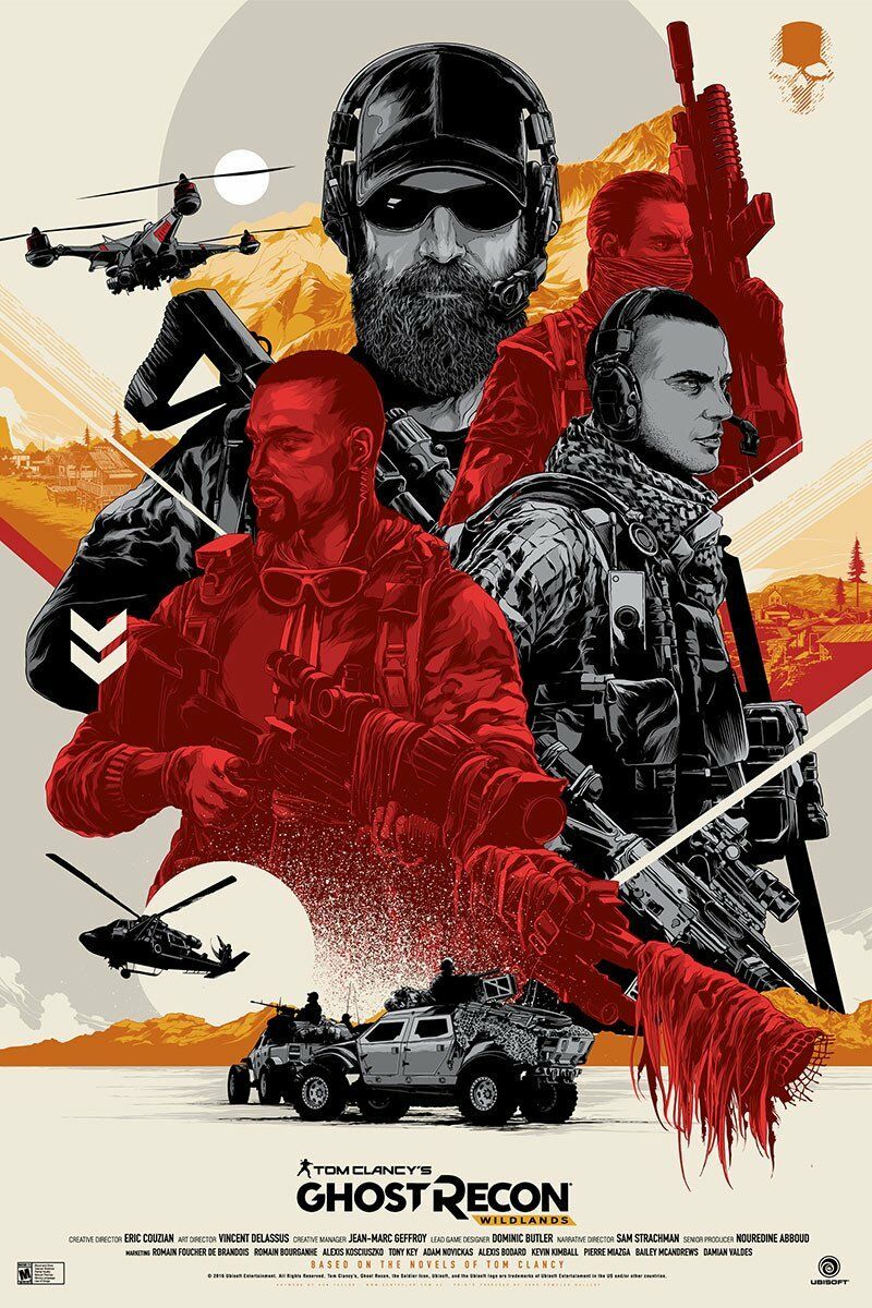 Ghost Recon Wildlands II by Ken Taylor, 24" x 36" Screen Print