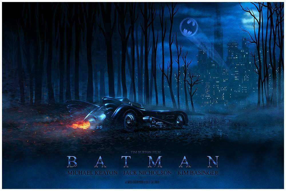 Batman (1989) by Casey Callender, 36" x 24" Fine Art Giclee