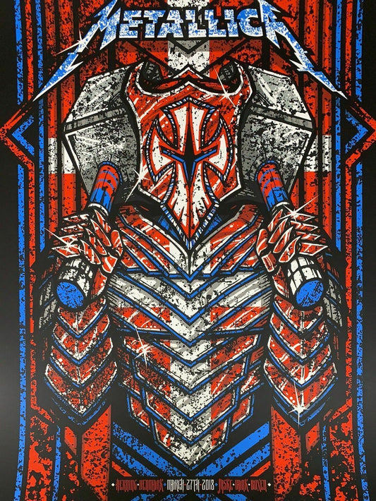 Metallica Herning 2018 by Brad Klausen, 15.5" x 24" Screen Print
