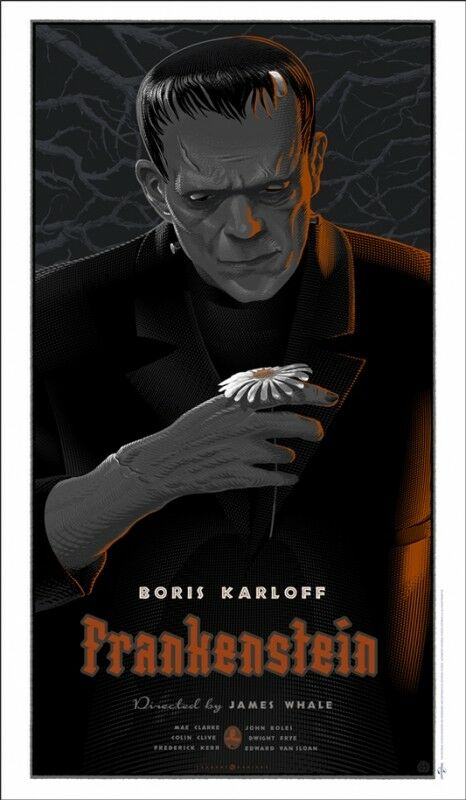 Frankenstein by Laurent Durieux, 21" x 36" Screen Print