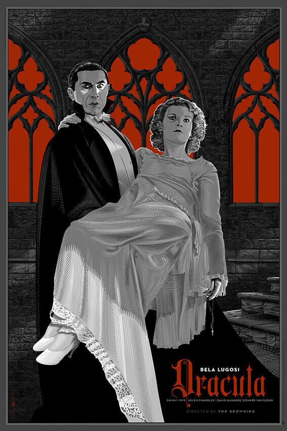 Dracula by Laurent Durieux, 24" x 36" Screen Print