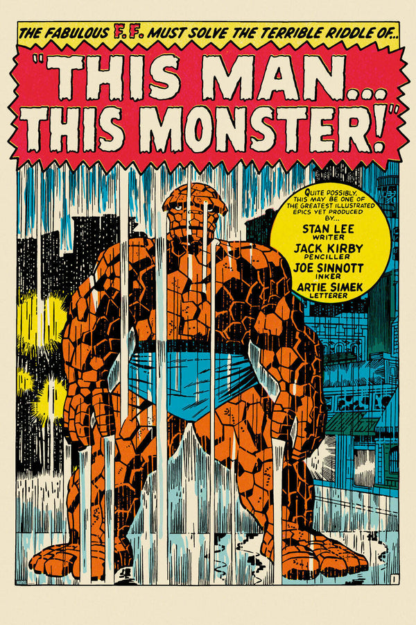 Fantastic Four #51 by Jack Kirby, Joe Sinnott, 24" x 36" Screen Print