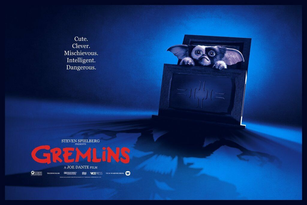 Gremlins by Matt Ferguson, 36" x 24" Screen Print