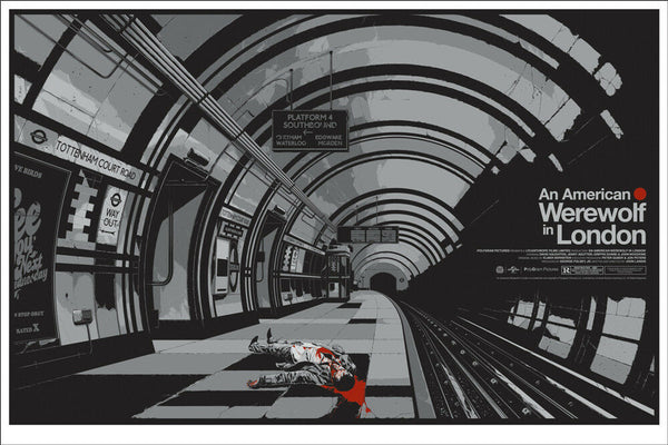 An American Werewolf in London by Ken Taylor, 24" x 36" Screen Print
