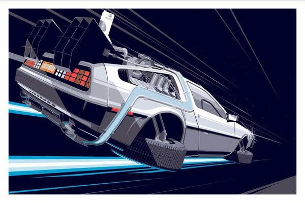 Back to the Future II by Craig Drake, 36" x 24" Screen Print