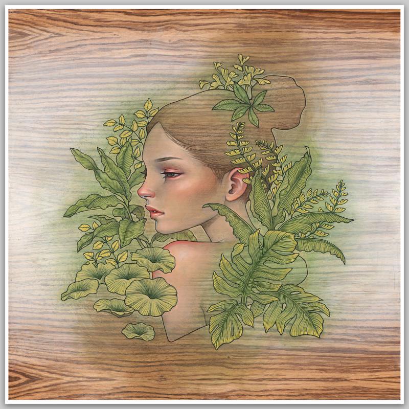 Repose by Audrey Kawasaki, 12" x 12" Fine Art Giclee