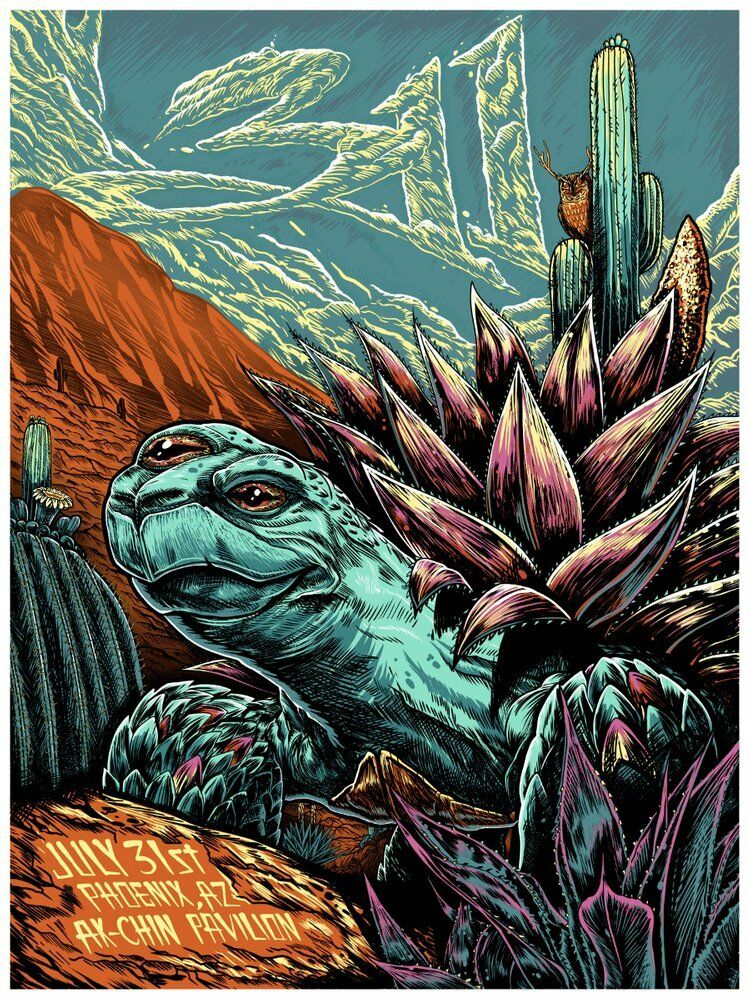 311 Phoenix 2018 by Landom Armstrong, 18" x 24" Screen Print