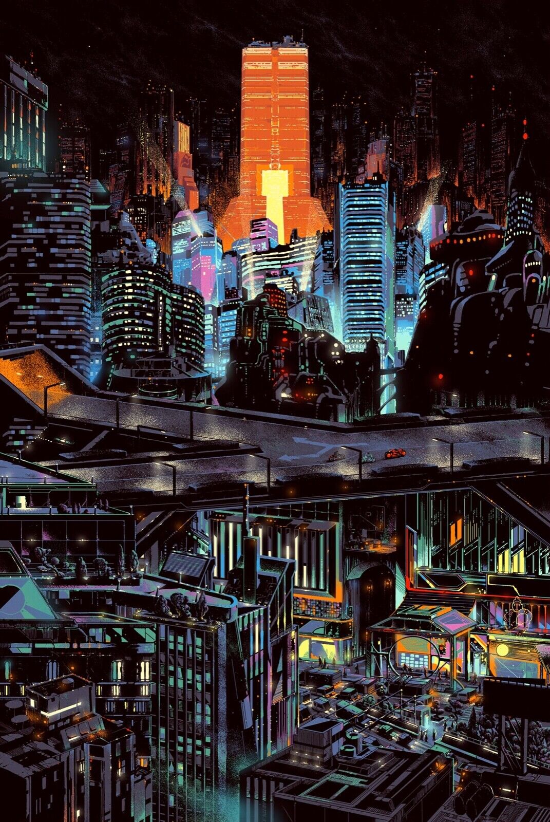 Akira Art Print Variant by Kilian Eng, 24" x 36" Fine Art Giclee