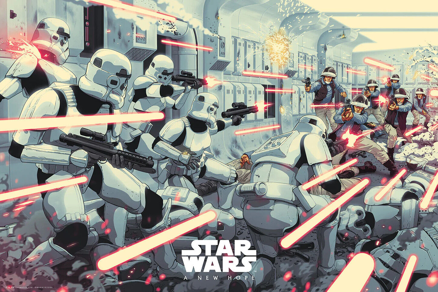 Star Wars by Jack Gregory, 36" x 24" Screen Print